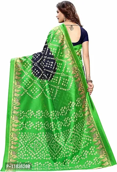 Beautiful Art Silk Saree with Blouse Piece-thumb2