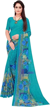 Beautiful Georgette Saree with Blouse Piece Pack Of 2-thumb1