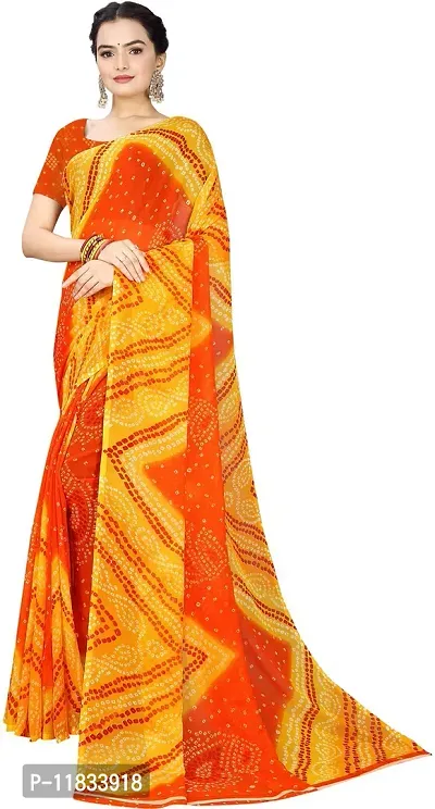 Beautiful Georgette Saree with Blouse Piece-thumb0