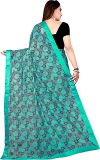 Beautiful Cotton Blend Saree with Blouse piece-thumb2