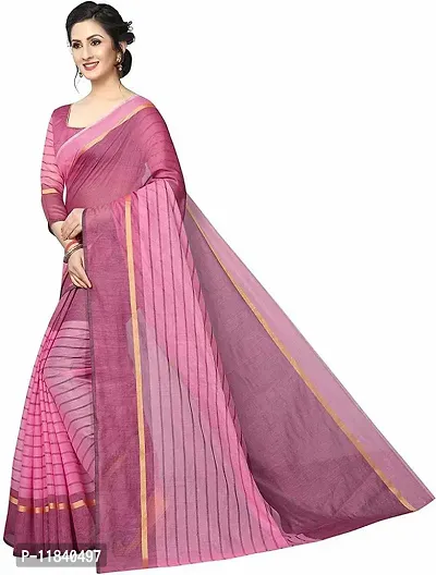 Beautiful Cotton Silk Saree With Blouse Piece Pack Of 2-thumb3