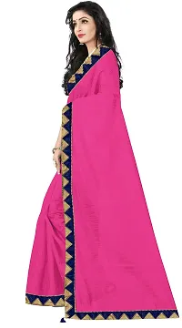 Beautiful Art Silk Saree with Blouse piece-thumb1