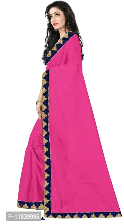 Beautiful Art Silk Saree with Blouse piece-thumb2