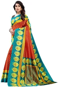 Beautiful Art Silk Saree with Blouse piece-thumb1