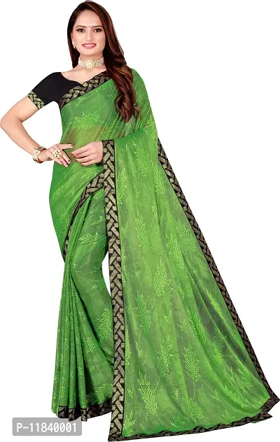 Beautiful Cotton Blend Saree with Blouse piece-thumb0