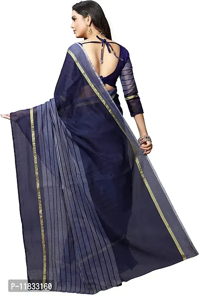 Beautiful Cotton Silk Saree with Blouse Piece-thumb2