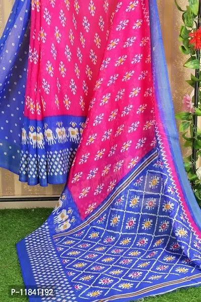 Beautiful Art Silk Saree with Blouse piece-thumb2