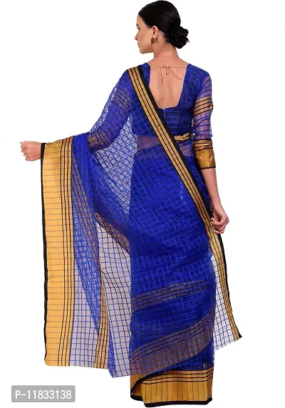 Beautiful Cotton Silk Saree with Blouse Piece-thumb2