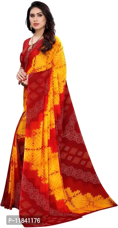 Beautiful Georgette Saree with Blouse piece-thumb2