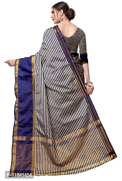 Beautiful Cotton Silk Saree with Blouse piece-thumb2