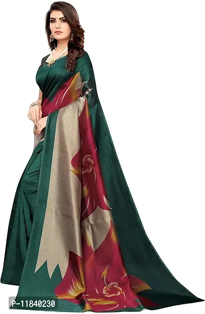 Beautiful Art Silk Saree with Blouse piece-thumb4