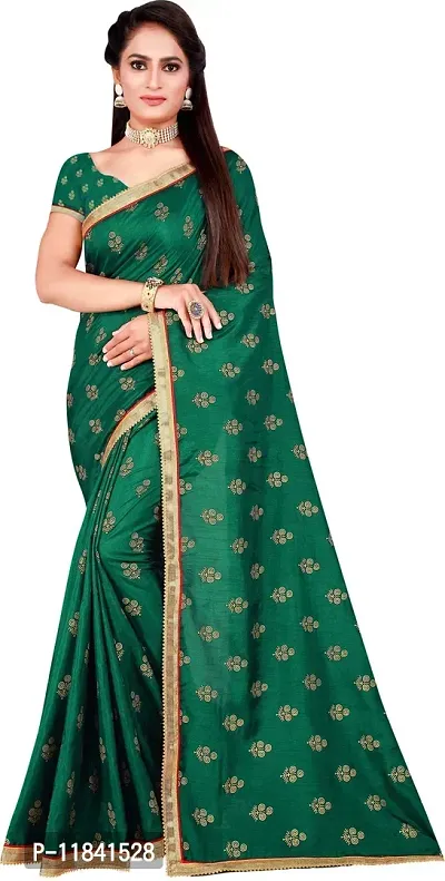 Beautiful Art Silk Saree with Blouse piece-thumb0