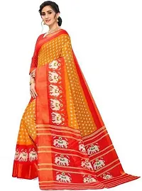 Beautiful Art Silk Saree with Blouse piece-thumb1