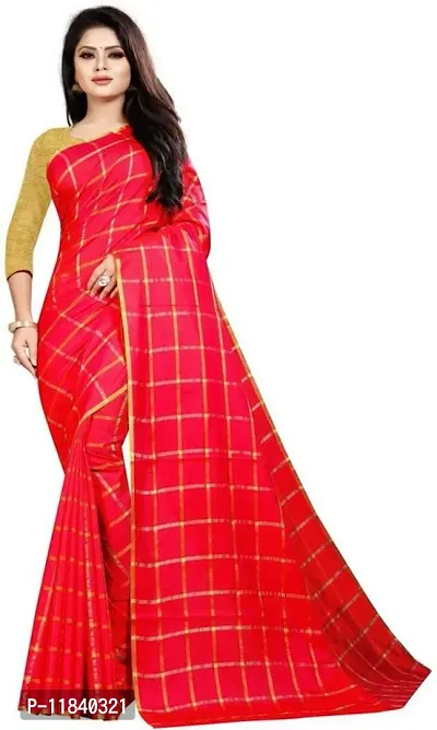 Beautiful Art Silk Saree with Blouse piece-thumb0