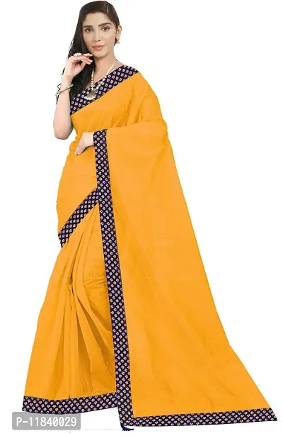 Beautiful Art Silk Saree with Blouse piece