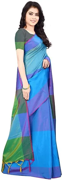 Beautiful Art Silk Saree with Blouse piece-thumb3