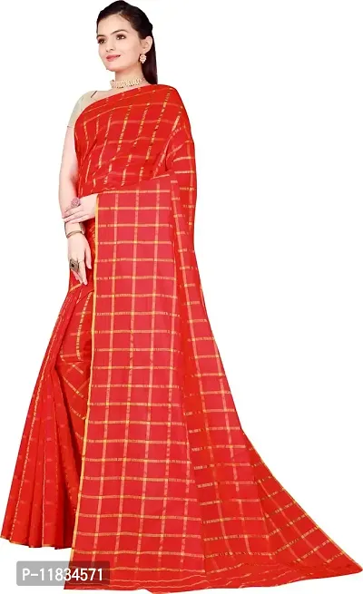 Beautiful Cotton Silk Saree with Blouse Piece-thumb2