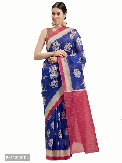 Beautiful Art Silk Saree with Blouse piece