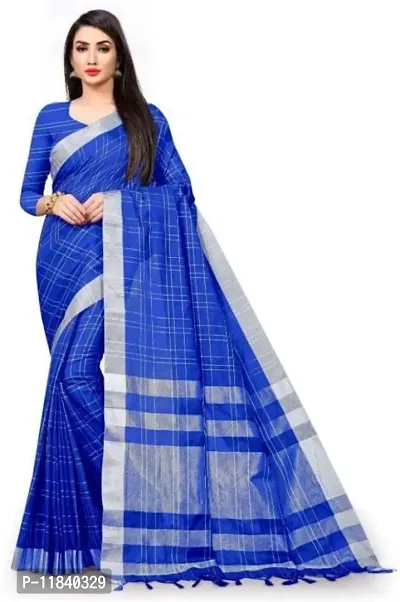 Beautiful Cotton Silk Saree with Blouse piece-thumb0