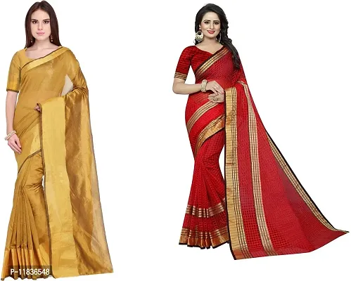 Beautiful Georgette Saree with Blouse Piece Pack Of 2