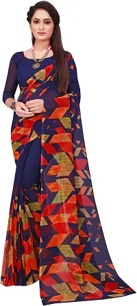 Beautiful Georgette Saree With Blouse Piece Pack Of 2-thumb2