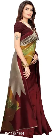 Beautiful Art Silk Saree with Blouse Piece-thumb2