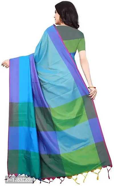 Beautiful Art Silk Saree with Blouse Piece-thumb2