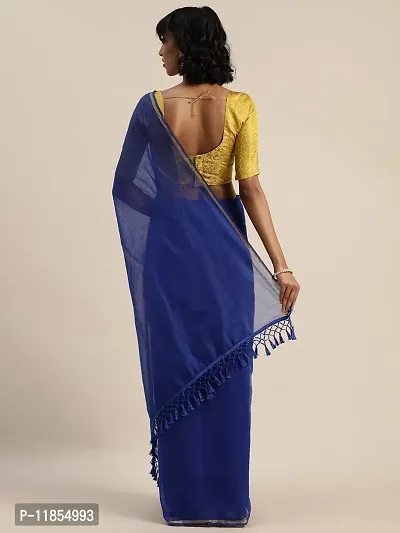 Beautiful Art Silk Saree with Blouse piece-thumb3