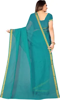 Beautiful Art Silk Saree with Blouse Piece-thumb1