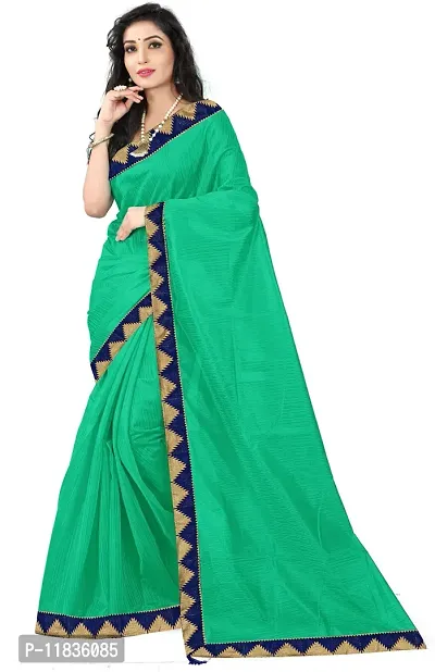 Beautiful Art Silk Saree with Blouse Piece-thumb0