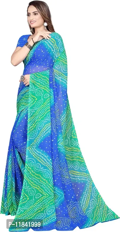 Beautiful Georgette Saree with Blouse piece-thumb2