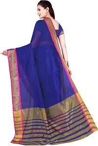 Beautiful Cotton Silk Saree with Blouse piece-thumb2