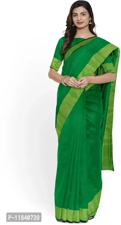 Beautiful Cotton Silk Saree with Blouse piece-thumb0