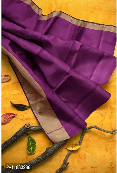 Beautiful Cotton Silk Saree with Blouse Piece-thumb0