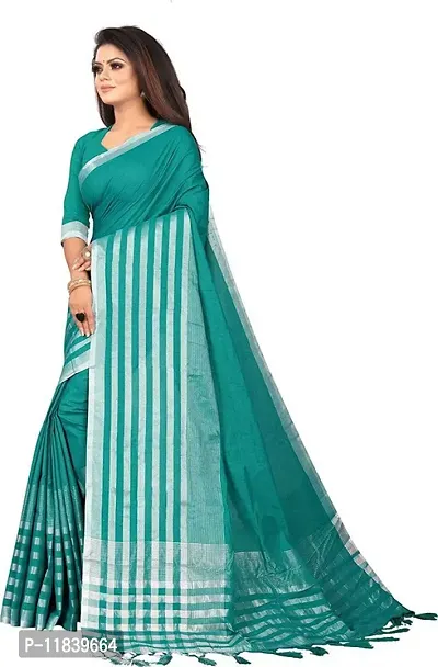 Beautiful Art Silk Saree with Blouse piece-thumb4