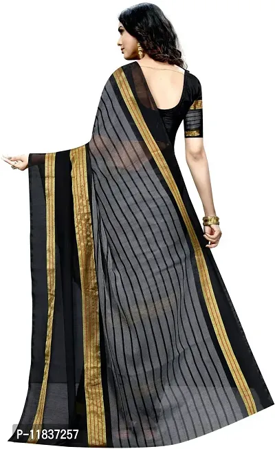 Beautiful Cotton Silk Saree with Blouse Piece-thumb2