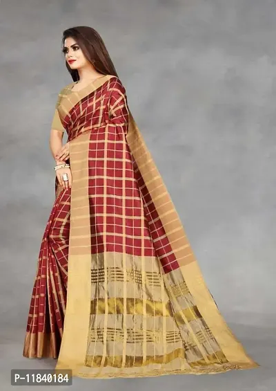 Beautiful Art Silk Saree with Blouse piece-thumb4