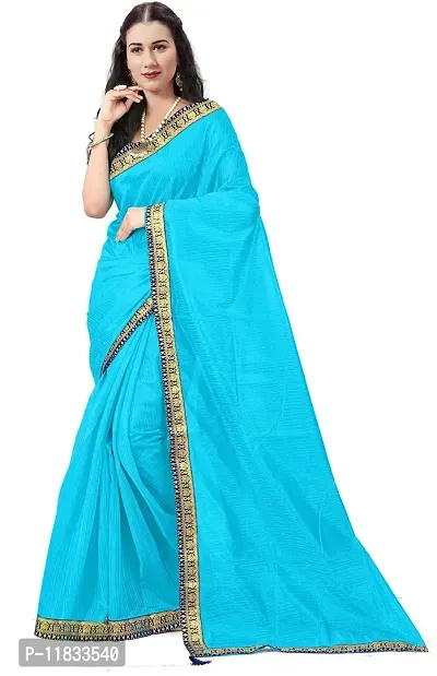 Beautiful Art Silk Saree with Blouse Piece-thumb0