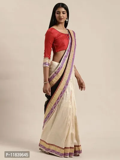 Beautiful Art Silk Saree with Blouse piece-thumb2