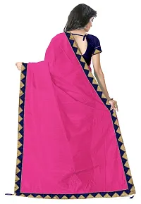 Beautiful Art Silk Saree with Blouse piece-thumb2