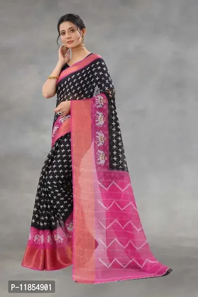 Beautiful Art Silk Saree with Blouse piece-thumb2