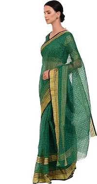 Beautiful Cotton Blend Saree with Blouse piece-thumb2