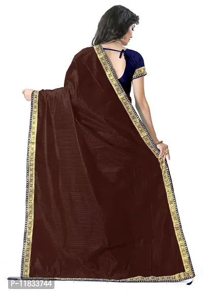 Beautiful Art Silk Saree with Blouse Piece-thumb2