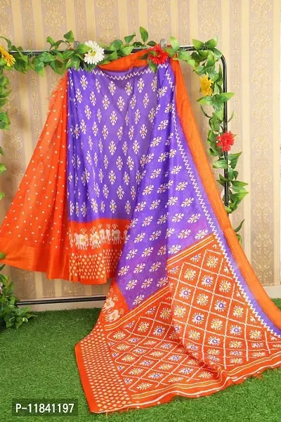 Beautiful Art Silk Saree with Blouse piece-thumb0