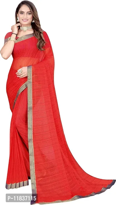 Beautiful Lycra Saree with Blouse Piece