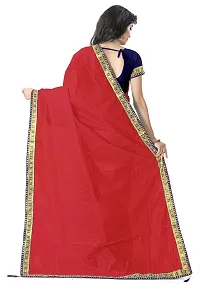 Beautiful Art Silk Saree with Blouse piece-thumb1