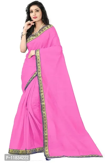 Beautiful Art Silk Saree with Blouse Piece-thumb0