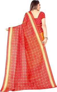 Beautiful Art Silk Saree with Blouse piece-thumb1