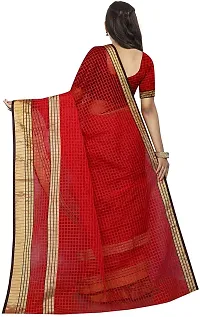 Beautiful Net Saree With Blouse Piece Pack Of 2-thumb1