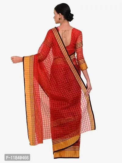 Beautiful Cotton Silk Saree with Blouse piece-thumb2